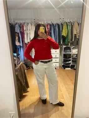 Rag & Bone Red Wool Crewneck Sweater